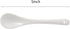 Set of 6 Premium White Porcelain Coffee Spoons for Espresso, Tea, Sauces, and Desserts