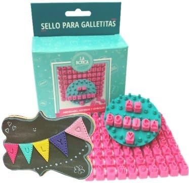 Cookie & Fondant Stamp - Customizable Set with Separate Letters Numbers and Symbols for Personalized Messages