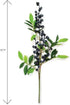 OrgMemory (6 17" Artificial Berry, pcs, Each) Fake Burgundy Berry, Artificial Berries Stems for Xmas Tree Wreath
