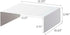 Yamazaki Home Cabinet Bottom Shelf Storage Organizer, Set of 2 Dish Riser, White, Steel, One Size