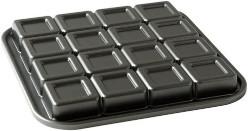 Nordic Ware Pro-Cast Brownie Bites Pan, Graphite, 2"