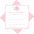 Pink Elephant Advice Cards (25 Pack) - Fun Baby Shower Game, Unique Guest Book Alternative, 4x4 Cards