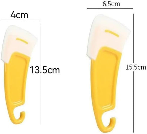 6Pcs Oil-Proof Silicone Pan Scraper, Cleaning Scraper, Non Stick Kitchen Utensil for Dish Cleaning