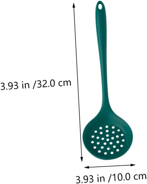 Zerodeko 1 Set Silicone Spatula Cooking Spatula, Slotted Skimmer, Nonstick Silicone Spoon, Colander Drain Tool