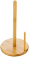 Wooden Paper Towel Holder, Free-Standing Kitchen Roll Holder with Wooden Base, Countertop Paper Towel Stand & Organizer