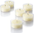 Ivory Vanilla Scented Clear Cup Tealight Candles, Set of 50