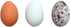 wybcfp 60Pcs Artificial Mini Easter Eggs Decoration Fake Resin Easter Bird Eggs for DIY Crafts Easter Party Decorations