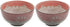 JapanBargain 2483 Japanese Porcelain Soup Bowl, Ramen Bowl with Maneki Neko Smiling Cat Pattern, 5-inch (2, Pink)