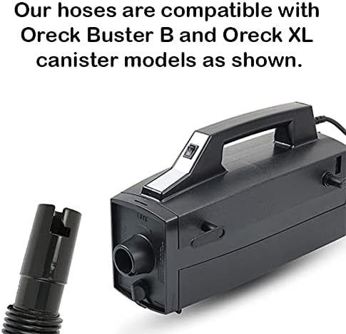 Oreck XL Canister Vacuum Hose Replacement - Fits Shurlok or Friction Buster B Models, 3' Swivel Hose
