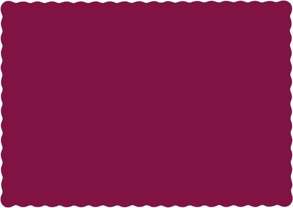 Hoffmaster 310524 Paper Placemat, Burgundy, 13-1/2" x 9-1/2" (Case of 1000)