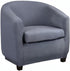 Lellen Club Chair Slipcover with Seat Cushion Cover Round Tub Accent Armchair Cover Reusable Sofa Stretch Covers