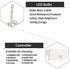 MBVBN Lights,19ft/6M 96 8 LED Curtain LED Snowflake Curtain String Lights Plug-in Window Curtain Lights with Modes