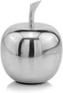 Modern Day Accents 3862 Manzano SM Polished Apple - Fruit Decor, Teacher Gifts, Office Desk Decor, Silver Apple