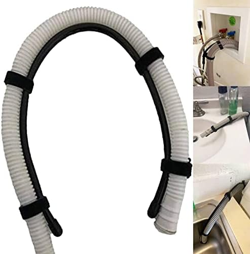 Universal Adjustable Shape Drain Hose Guide Assembly for Kitchen Sink, Laundry Tub, Fits All Drain Hose