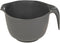 Glad Mixing Bowl with Handle – 3 Quart Heavy Duty Plastic with Pour Spout for Cooking and Baking, Grey