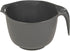 Glad Mixing Bowl with Handle – 3 Quart Heavy Duty Plastic with Pour Spout for Cooking and Baking, Grey