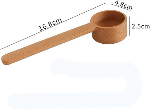 Coffee Scoop, CISHNOU Korean Style Beech Wooden Spoon for Ground Coffee, Tea, Soup Cooking Mixing Kitchen Utensils