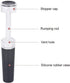 6 Pack Vacuum Wine Stopper, Reusable Silicone Caps, Air Remover Corks, Leakproof Wine Bottle Sealer for Wedding