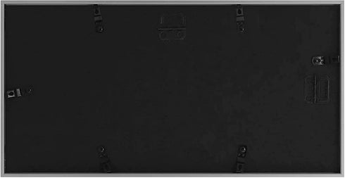 Golden State Art 4x6 Aluminum Collage Frame, Displays 6x4 Pictures with 3 Openings Mat or One 7x14 Photo, Silver
