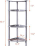 4 13.5 10 33.5 Inches,Grey(Round 4 Tier Shower Caddy Corner,Plastic Shower Shelf Organizer for Inside Bathroom
