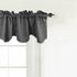 Turquoize Blackout Curtain Valances, 52" x 18" Smoked Pearl Short Scalloped Window Valance for Kitchen