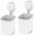 LEVERLOC Powerful Suction Toothbrush Holder, Removable Drill-Free Wall Shower Holder for Toothbrush,