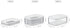 Mepal MODULA Food Storage Boxes with Lid for Salami, Cold Cuts, Turkey, Bologna, BPA Free, 3 X 550ml | 18.6oz, 1 Set