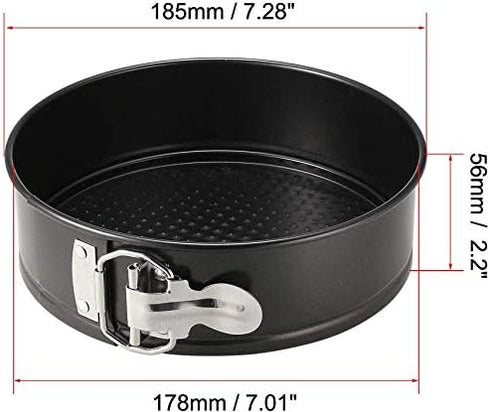 Utoolmart Springform Cake Pan - Carbon Steel Non-Stick Leakproof Round Cheesecake Pan, 7 Inch