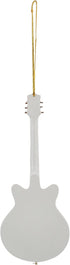 Broadway Gifts 5.5" White Wood Hollow Boby Electric Guitar Ornament Decoration