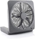 O2COOL Treva 10-Inch Portable Desktop Air Circulation Fan, 2 Speed, Compact Folding & Tilt Design, Graphite