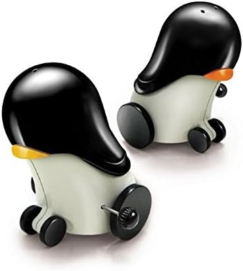 Rolling Penguins | Wind-Up Salt & Pepper Movers & Shakers | Penguin Salt & Pepper Shakers Roll Across The Table