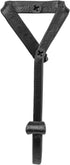 GoCraft Handmade Wrought Iron Coat Hook, Decorative Colonial Wall Decor for Coats, Towels, Scarves