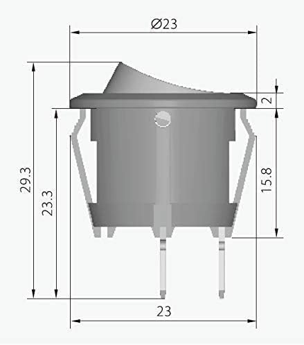 HQRP On Off Power Switch Compatible with Hoover 440003992 270046001 Windtunnel UH70830 UH70831 UH70820 UH70816 UH70809 UH70800 UH70825 UH70831PC UH70801 UH70805 UH70810 UH70811 Upright Vacuum Cleaner by HQRP