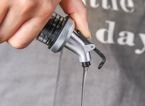 HORNO 5 Pack Oil Spouts, Olive Oil Vinegar Bottle Stopper Dispenser, Leakproof Bottle Spouts for Vinegar, Salad, Wine