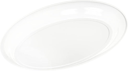 Carlisle FoodService Products Displayware Plastic Catering Platter, 21" x 15", White