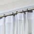 Hotop 30 Pcs Metal Drapery Curtain Rings - 0.98/1.26/1.65 inch Interior Diameter with 30 Pcs Drapery Pin Hooks (Black)
