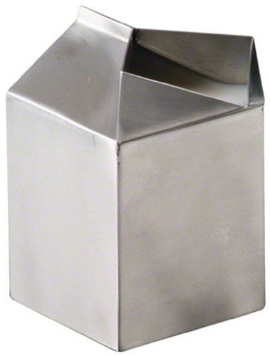 American Metalcraft MCC500 Stainless Steel Milk Carton Creamer Dispenser, Silver, 5-Ounce