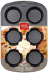 Everyday Nonstick Steel Muffin Pan, 6 Cup, Gray by GoodCook
