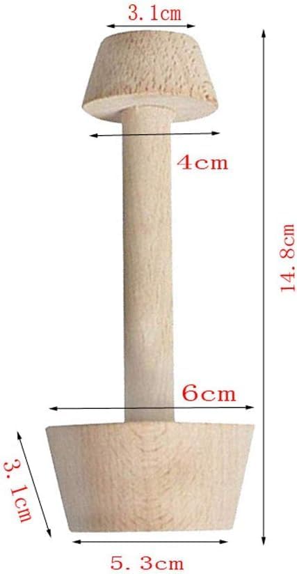 Tart Tamper Pastry Tamper Mold, Double Side Wooden Egg Tart Pusher for Kitchen Party Baking Tools