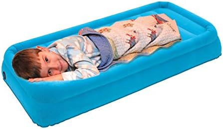 Air Cloud CAB-020 14-Inch AirCloud Magestic High Inflatable Blue Air Bed with AC Motor Pump, Twin