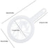 Kitchen Ultra-Fine Nylon Mesh Strainer, Plastic Sieve Filter Spoon Set of 3 for Soy Milk Coffee Yogurt Juice