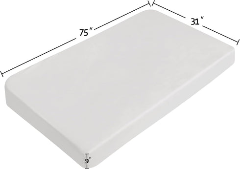 Cot Sheet 31" x 75", Fitted Mattress Sheets for Narrow Twin/Camp Bunk/RVs Bunk/Guest Beds, White Microfiber