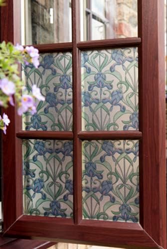 d-c-fix Self-Adhesive Privacy Glass Window Film - Minster/Iris, 17" x 78" Roll