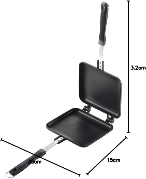 Yoshikawa Hotsandmaker SJ1681, Japanese Sandwich Maker for Outdoor Camping