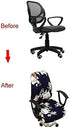 VIOKKO Office Chair Cover Stretchable, Anti-Dust Universal Split 2 Piece Rotating Swivel Chair Slipcover Protector