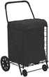 18" 15" 24" Black Folding Shopping Cart Liner Insert with Cover - x x