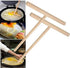 2 Pcs Wooden Crepe Maker, Pancake Batter Spreader Stick, Kitchen Cooking Utensils for Restaurant Canteen Supplies