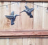 Set of 2 Hummingbirds, Nature Inspired Small Wall Hanging Birds, Fall Garden Home Decorations, Handmade in Haiti