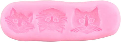 Cat Silicone Fondant Molds for Cake Decorating, Cupcake Topper Candy Chocolate