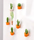 Jolitee 6-Piece Mini Cactus Fridge Magnets - Strong Versatile Magnets for Refrigerators & Cabinets